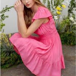 Blu Pepper Vibrant Pink Dress